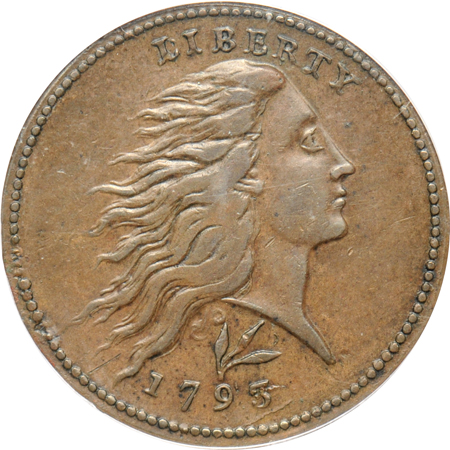 1793 Lettered Edge PCGS AU-50.