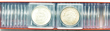 1889-CC, 1894, plus 36 additional Morgan dollars, as described.