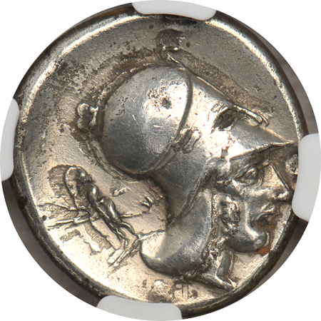 Ancient - Greece - (Early 4th century BC) Corinth silver Stater NGC XF.