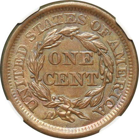 1857 Large Date (N-1) NGC UNC details/improperly cleaned.