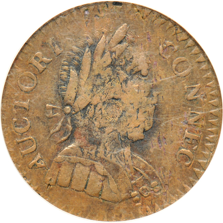 1786 Connecticut, Small Head Right PCGS VF-30.