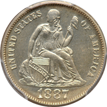 1887 PCGS PF-64.