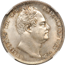Great Britain - 1834 sixpence, NGC MS-66.
