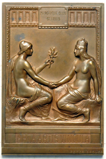 1904 World's Fair Imperial German Plaque, Bronze.