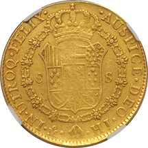 Mexico - 1809-MoHJ 8-escudos VF details/removed from jewelry.
