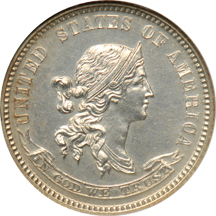 Judd-843:  1870 Dime (R.6), NGC PF-63.