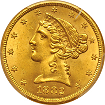 1882-S PCGS MS-64 CAC.