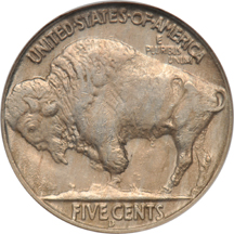 1937-D 3 Legged NGC AU-58.