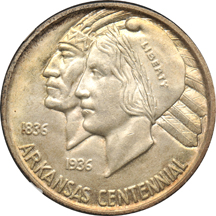 1938 Arkansas P, D, S, all NGC MS-65.