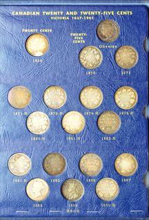 Canada - Collection of 10- and 20-cents in Whitman albums, incomplete.
