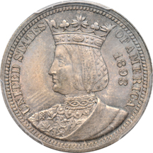 1893 Isabella Quarter PCGS MS-65.