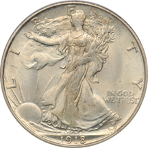 1918-S PCGS MS-64.