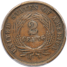 1864 Small Motto. PCGS XF-40.