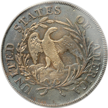 1798 Small Eagle, 13 Stars (B-1, BB-82) PCGS XF details/smoothed (incorrect attribution on PCGS label).