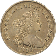 1798 Pointed 9, 4 Lines (B-27, BB-113) ANACS VF details/cleaned (year on ANACS label incorrect).