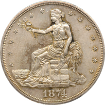 1874 PCGS MS-62.