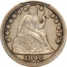 1846 PCGS XF-45.