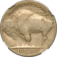 1937-D 3 Legged NGC VF-25.