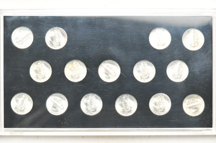 Short-Set of Mercury dimes, 1941 through 1945-S, in Capital Plastics holder.