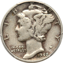 1942/41 PCGS VF-30.