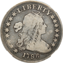 1796 (B-5, BB-65) NGC VG details/graffiti/countermarked.