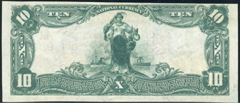 1902 $10 Fortville, IN Charter# 9299 Blue Seal PCGS CU-62.