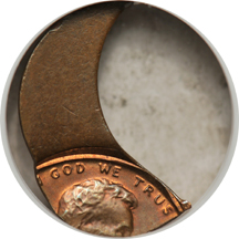 Pair of outrageous Lincoln cent errors.