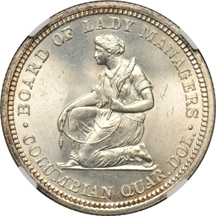 1893 Isabella Quarter NGC MS-63.