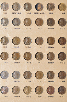 Complete collection of Lincoln cents, 1909 through 1995-S (no varieties).