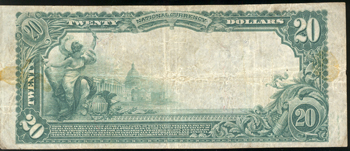 1902 $20 Effingham, IL Charter# 4233 Blue Seal VF.