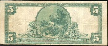 1902 $5 Xenia, IL Charter# 12096 Blue Seal VF.