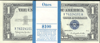 Pack of 1957-B $1 CHCU.