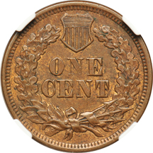 1868 NGC MS-62 BN.