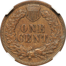 1871 NGC AU-55 BN.