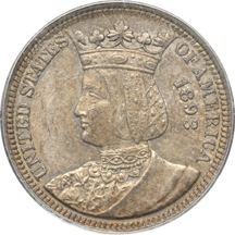 1893 Isabella Quarter PCGS MS-63.