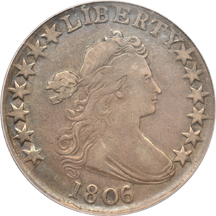 1806/5 (O-101, misattributed by PCGS) PCGS VF-30.