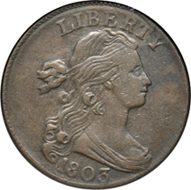 1803 Small Date, Small Fraction (S-250, R.3) NGC XF-40.