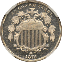 1876 NGC PF-66 Ultra Cameo.