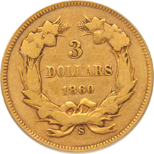 1860-S PCGS VF-20.