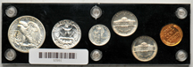 1942 six-coin Proof set in a Capital Plastics holder.