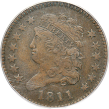 1811 (C-2) PCGS VF-35.