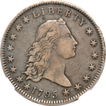 1795 2 Leaves (B-4, BB-14) NGC VF-30.