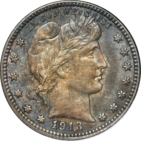 1913 quarter, and a 1928-S half-dollar, as described.