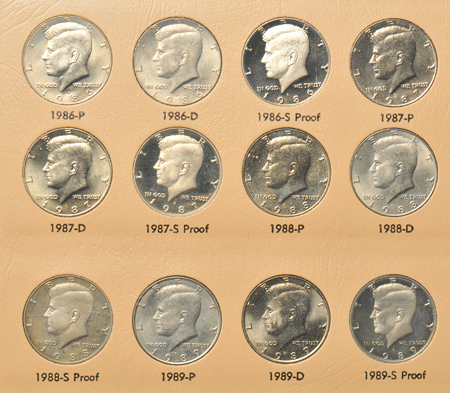 Large group of various U.S. collector coins in Dansco albums.