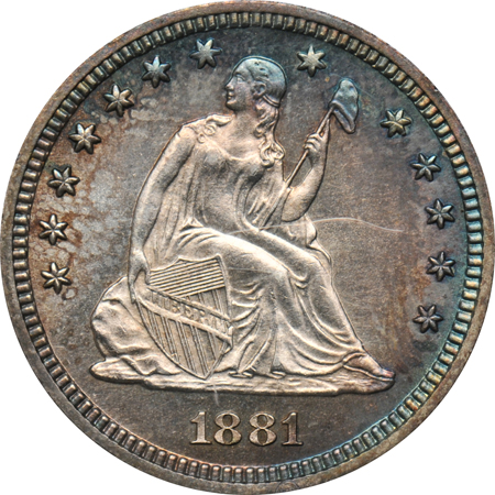 1881 PCGS PF-63 (rattler).