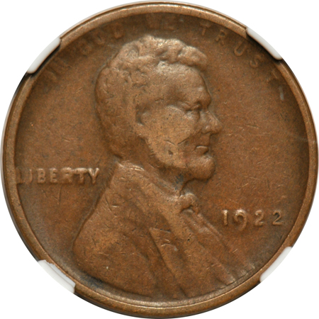 1922 Plain, Strong Reverse NGC VF-30.