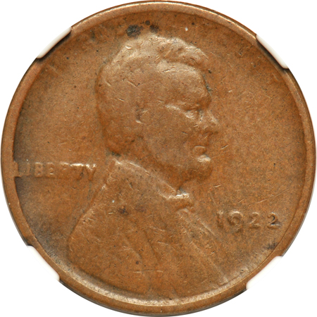 1922 Plain, Strong Reverse NGC VF-30.