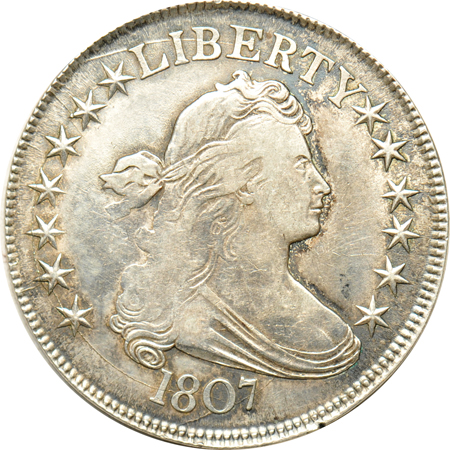 1807 (O-109a) VF/polished.