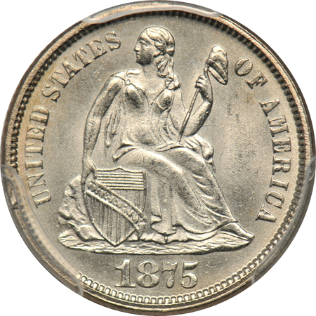 1875 PCGS MS-64.