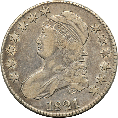 Seven Bust half-dollars.